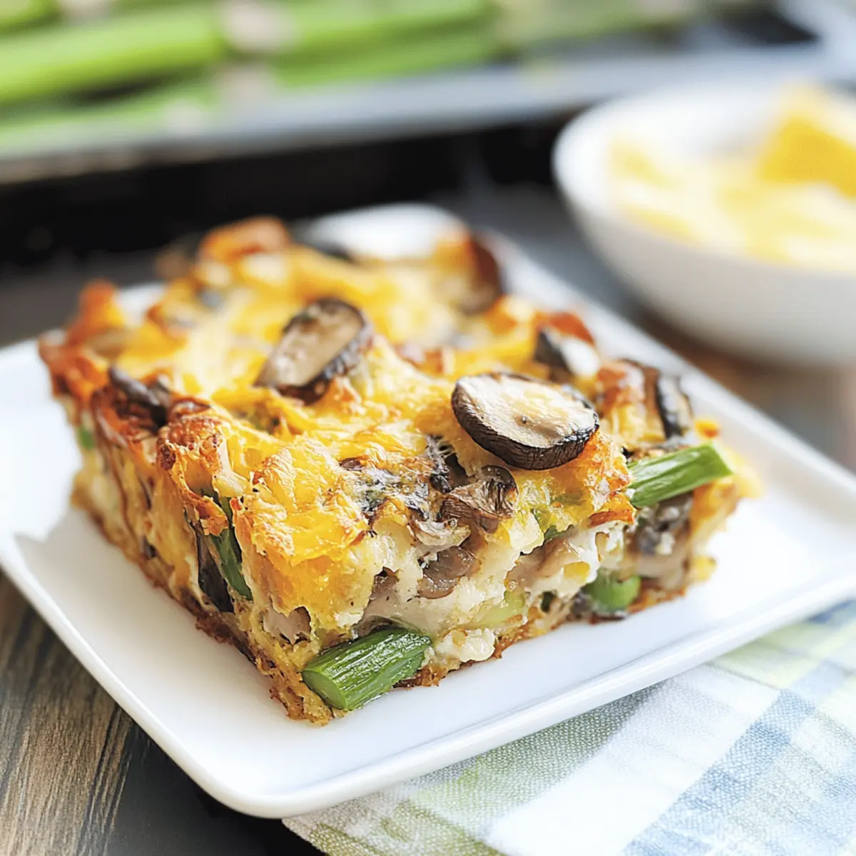 Delicious Mushroom and Asparagus Strata for Effortless Brunch