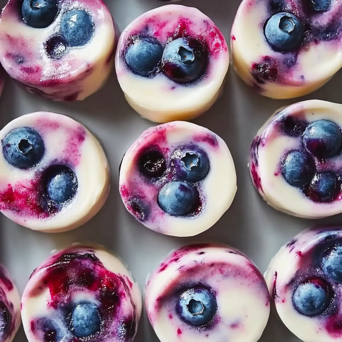 Blueberry Swirl Yogurt Bites for a Creamy Guilt-Free Treat