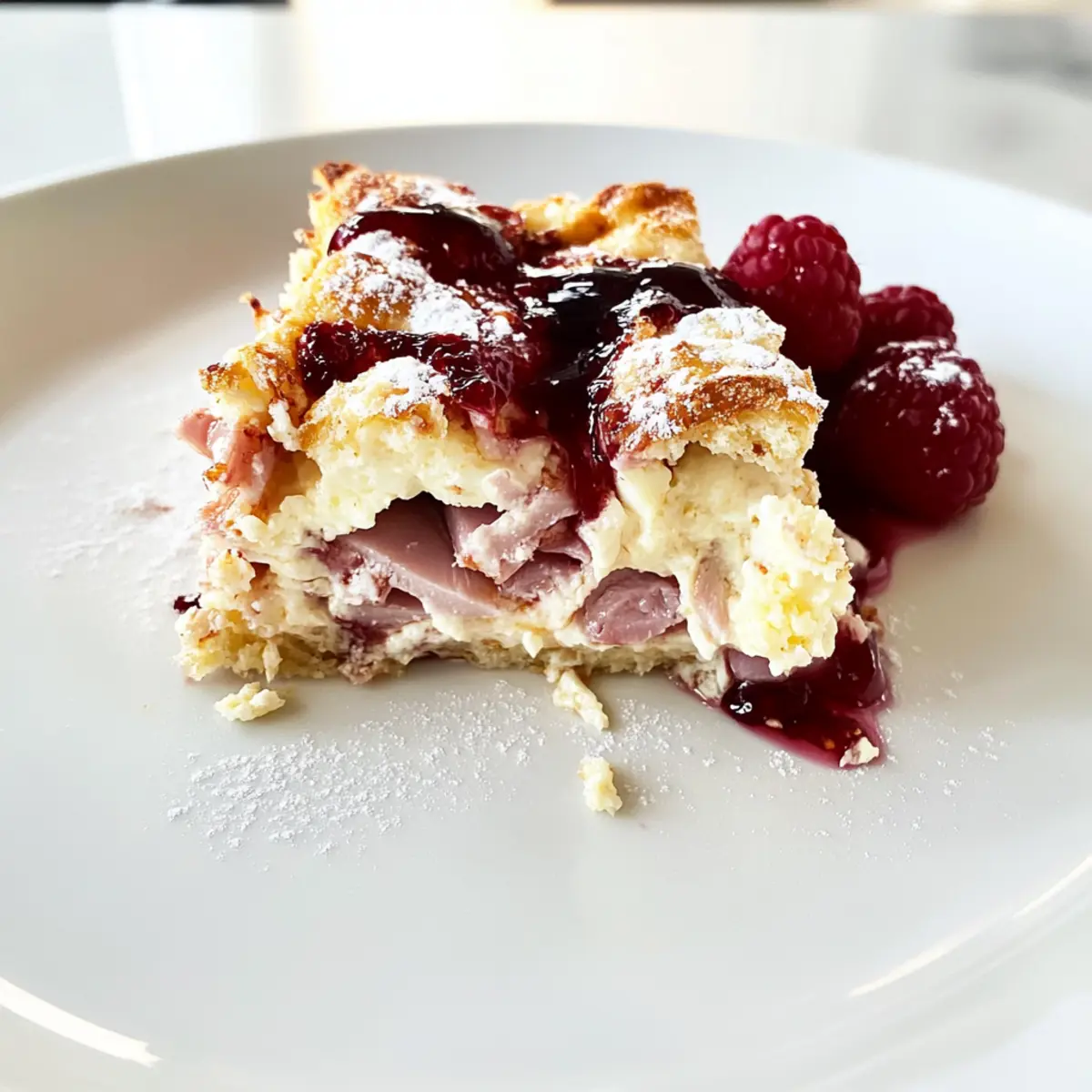 Savor the Morning with Monte Cristo Breakfast Casserole