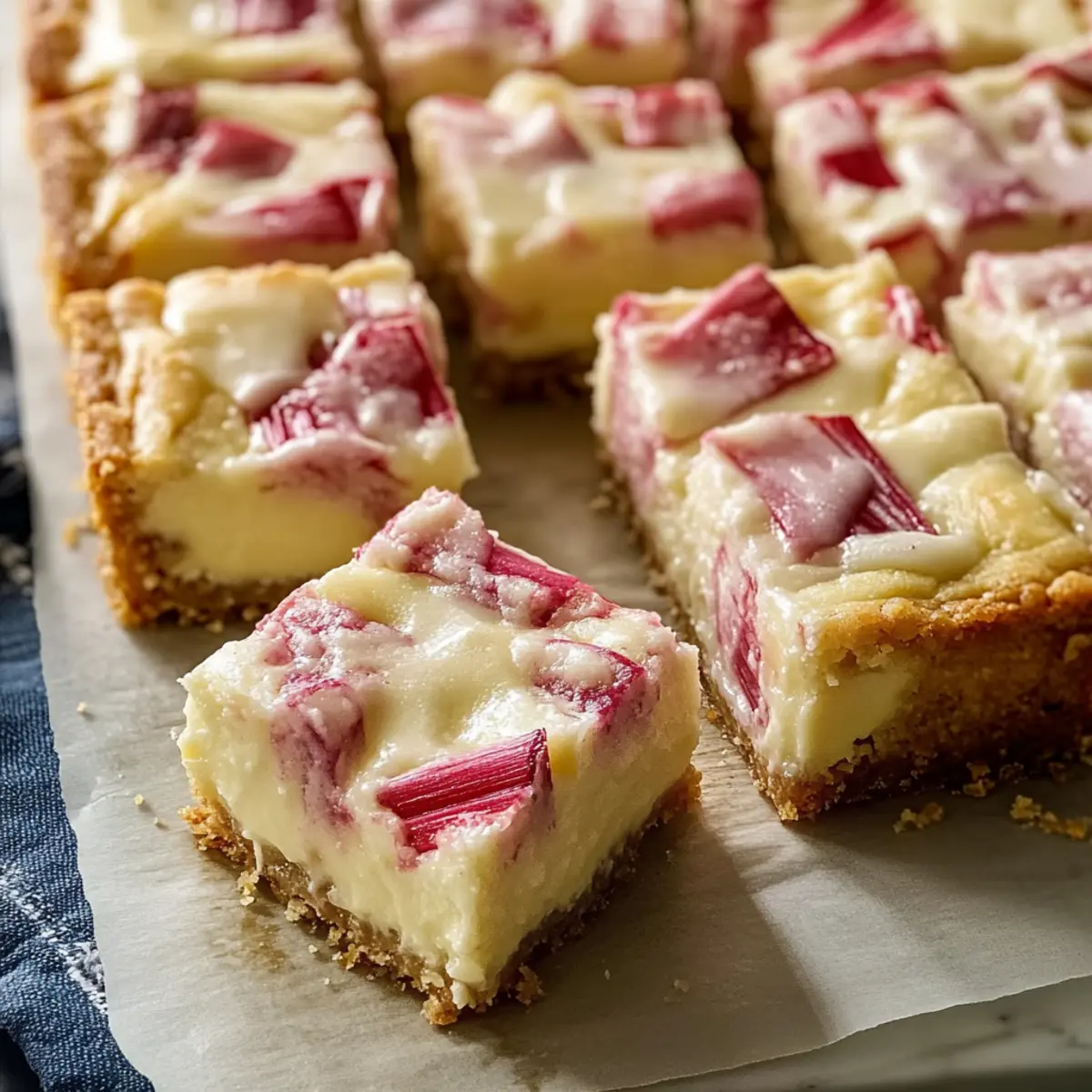 Delicious Rhubarb Custard Bars for Sweet Spring Moments