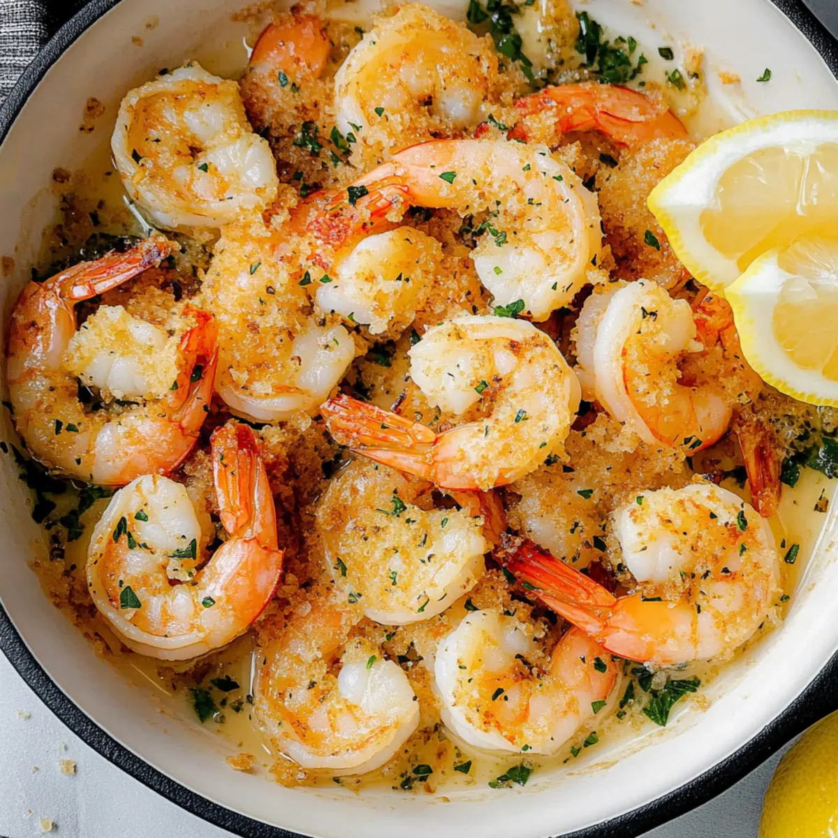 Baked Shrimp Scampi with Bread Crumbs for Easy Gourmet Nights