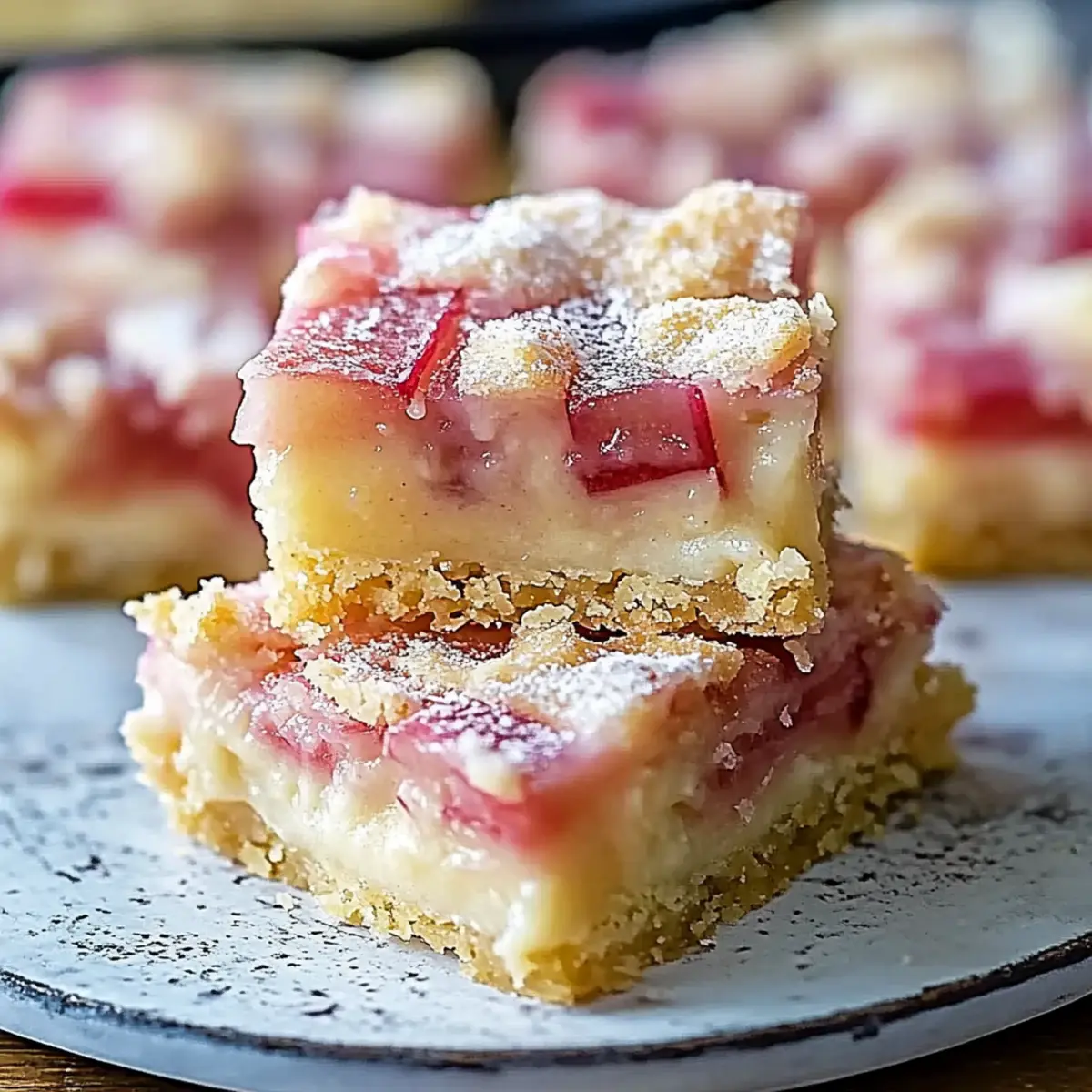 Heavenly Rhubarb Custard Bars: Tart, Creamy, and Irresistible