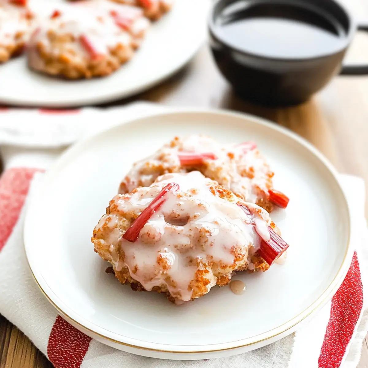 Irresistible Baked Rhubarb Fritters for a Quick Breakfast