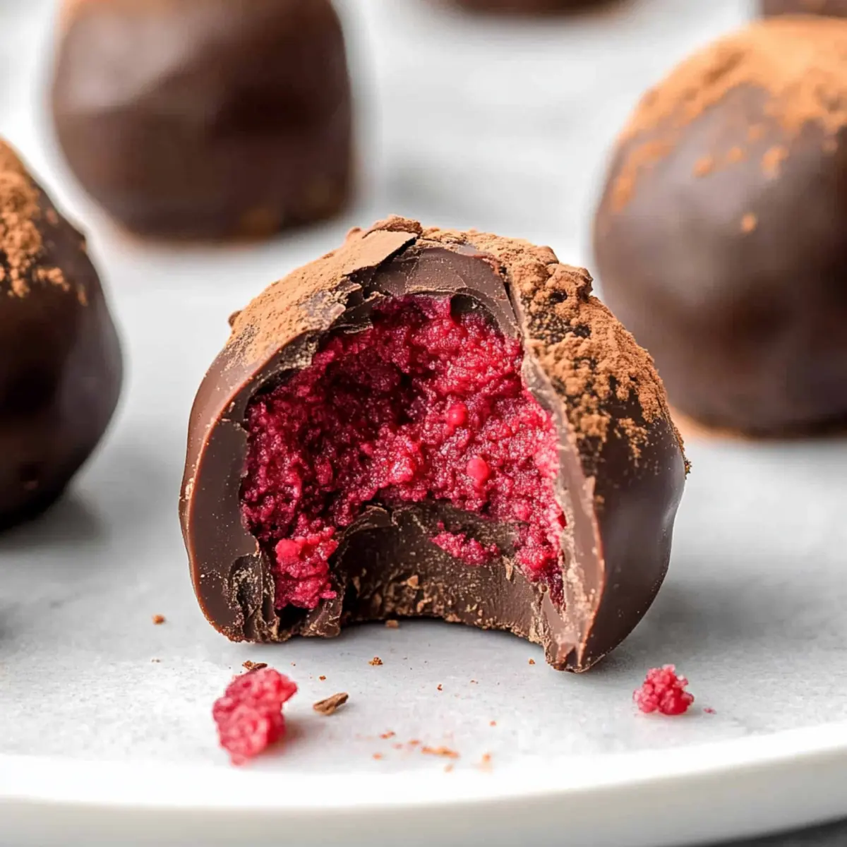 Irresistibly Smooth Dark Chocolate Raspberry Truffles Recipe