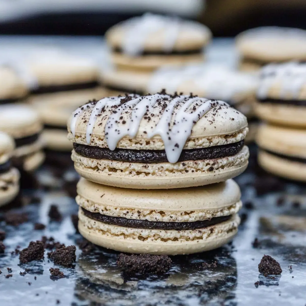Oreo Macarons: Chewy Delights with a Twist of Creamy Goodness
