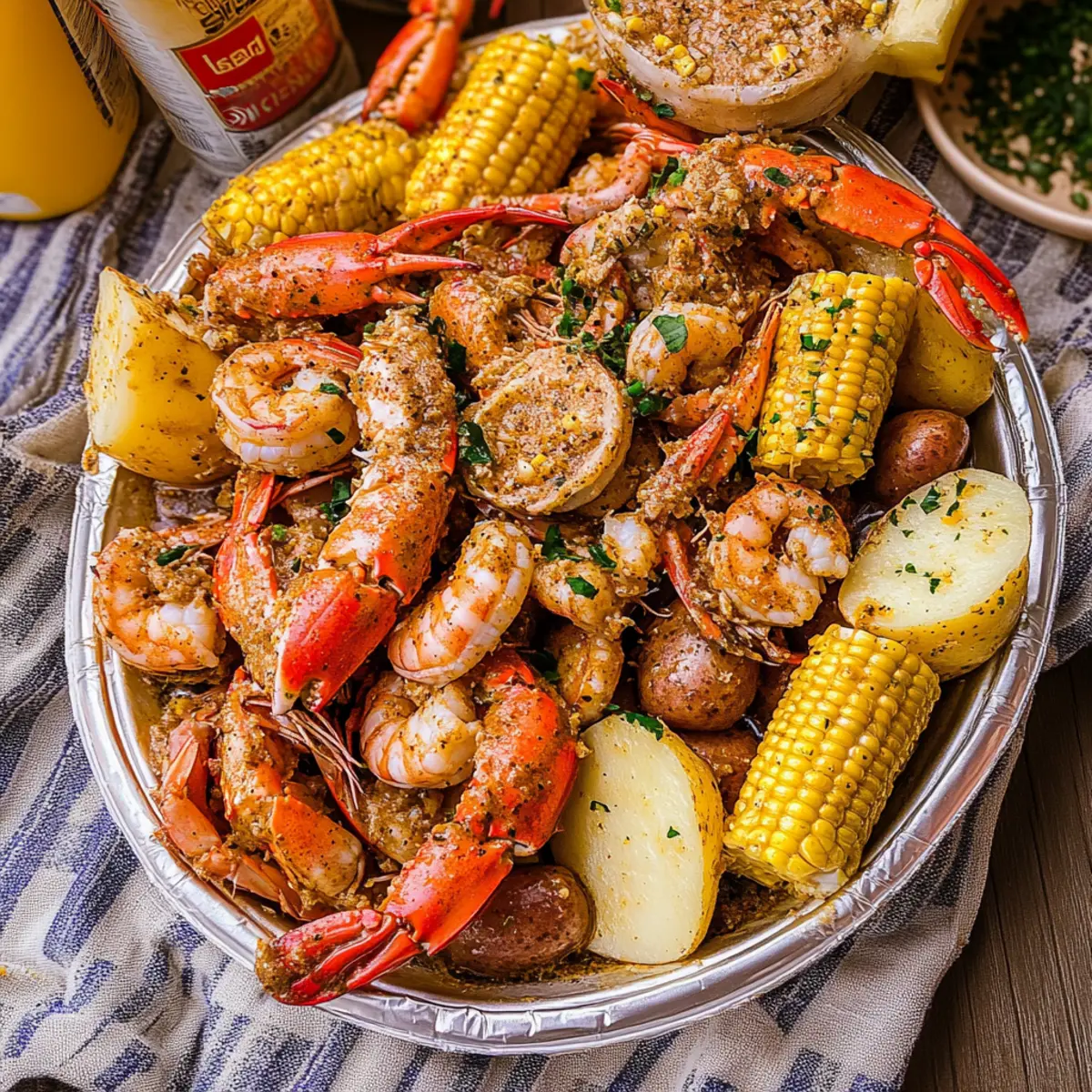 Irresistible Cajun Seafood Boil with Garlic Butter Bliss