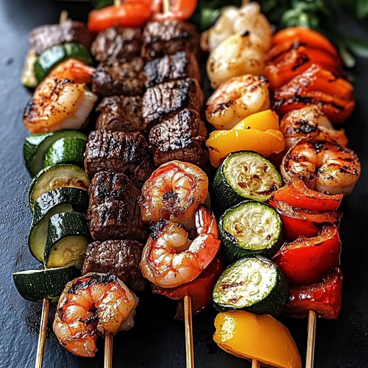 Grilled Steak and Shrimp Kabobs: A Juicy Summer Sensation