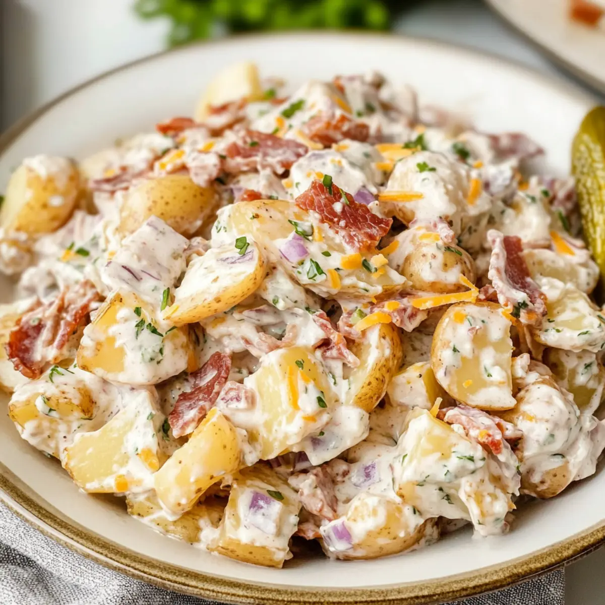 Creamy Steakhouse Potato Salad with a Kick of Flavor