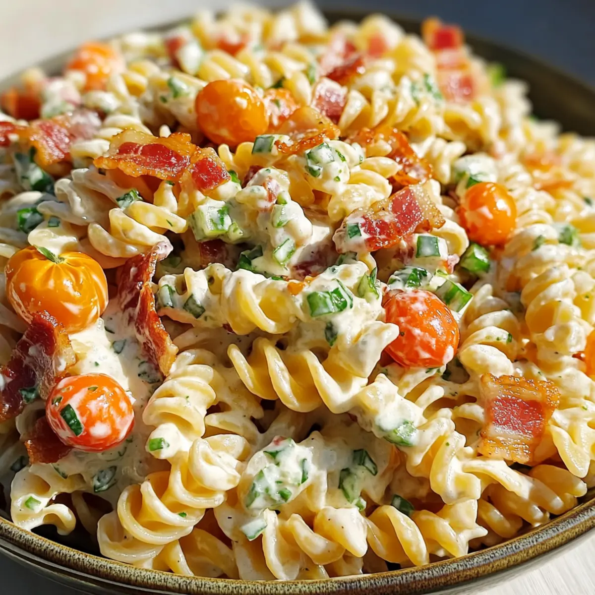 Savory Ranch Pasta Salad: A Creamy, Crunchy Delight