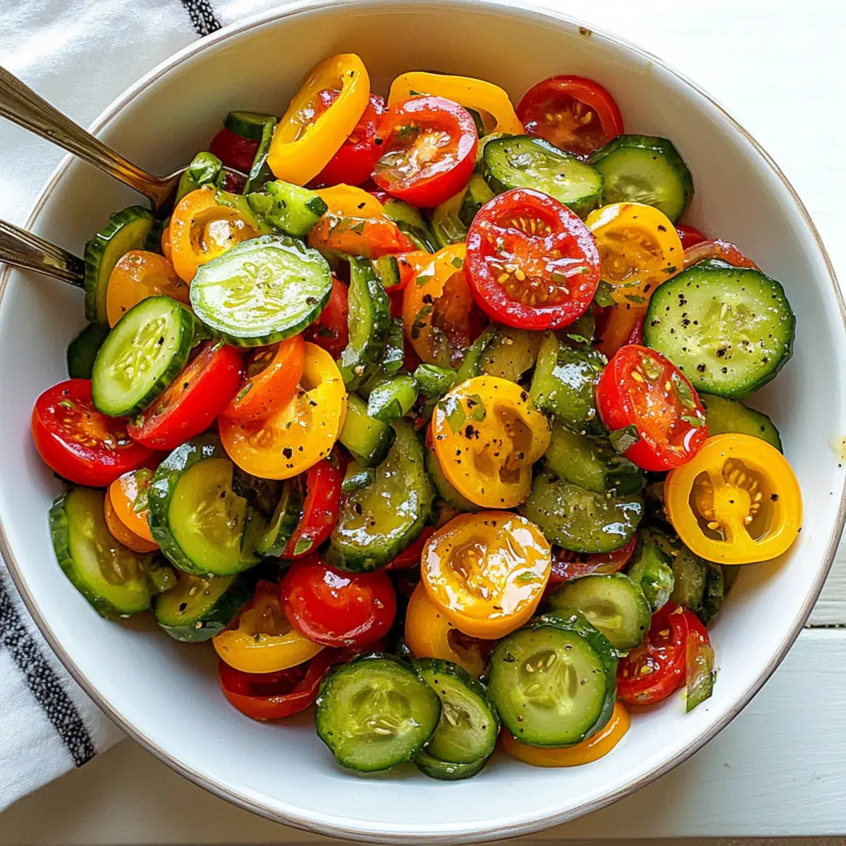Delicious Zesty Cucumber Salad That's Perfect for Summer