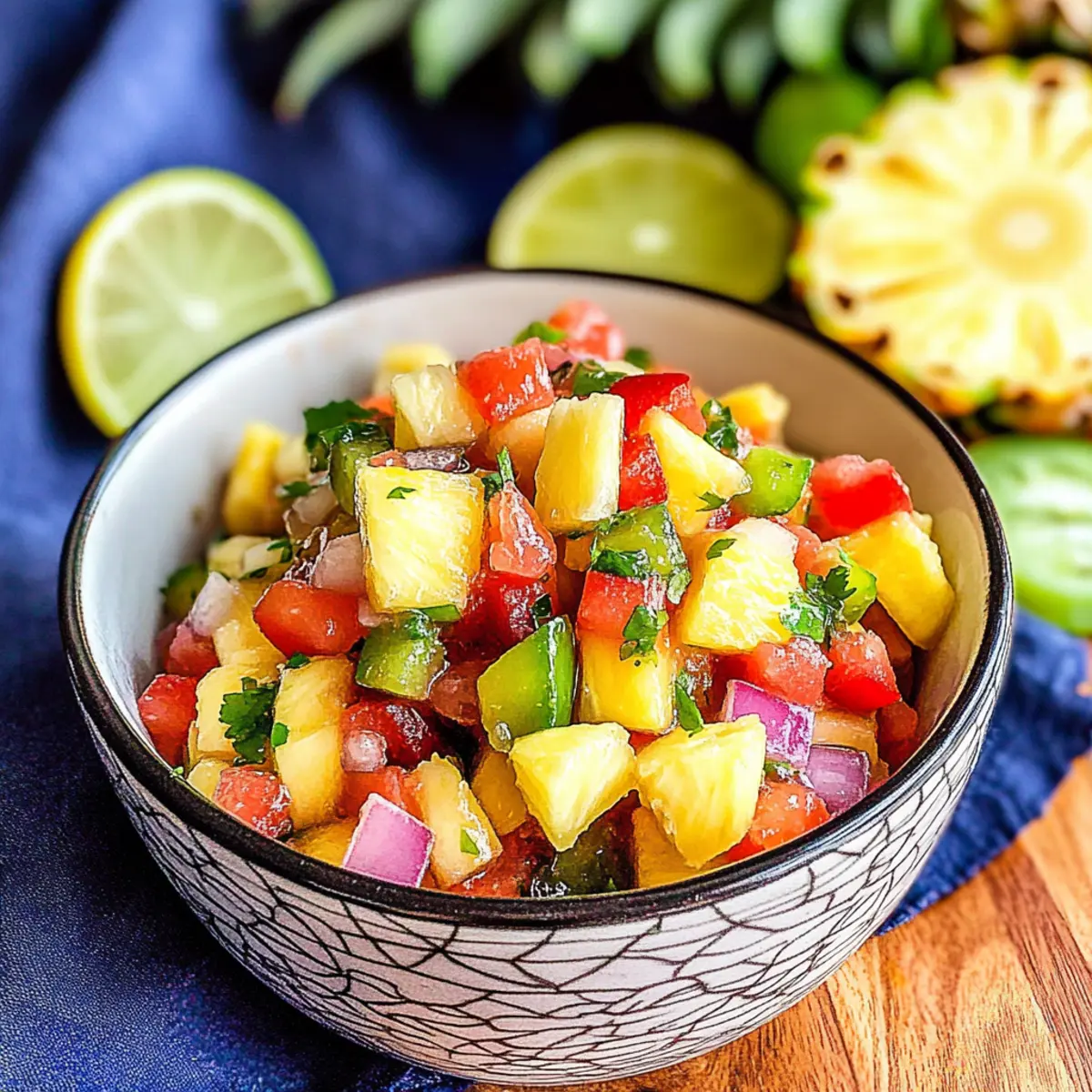 Sweet & Spicy Fresh Pineapple Jalapeno Salsa for Summer Fun