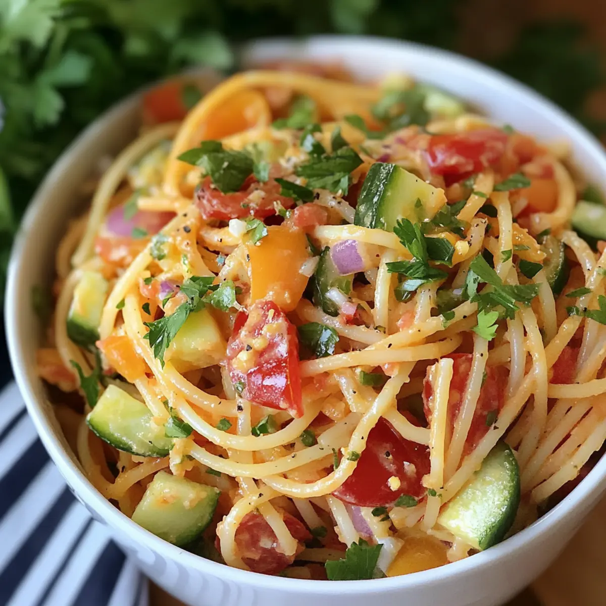 Delicious Cookout Spaghetti Salad for Summer Gatherings