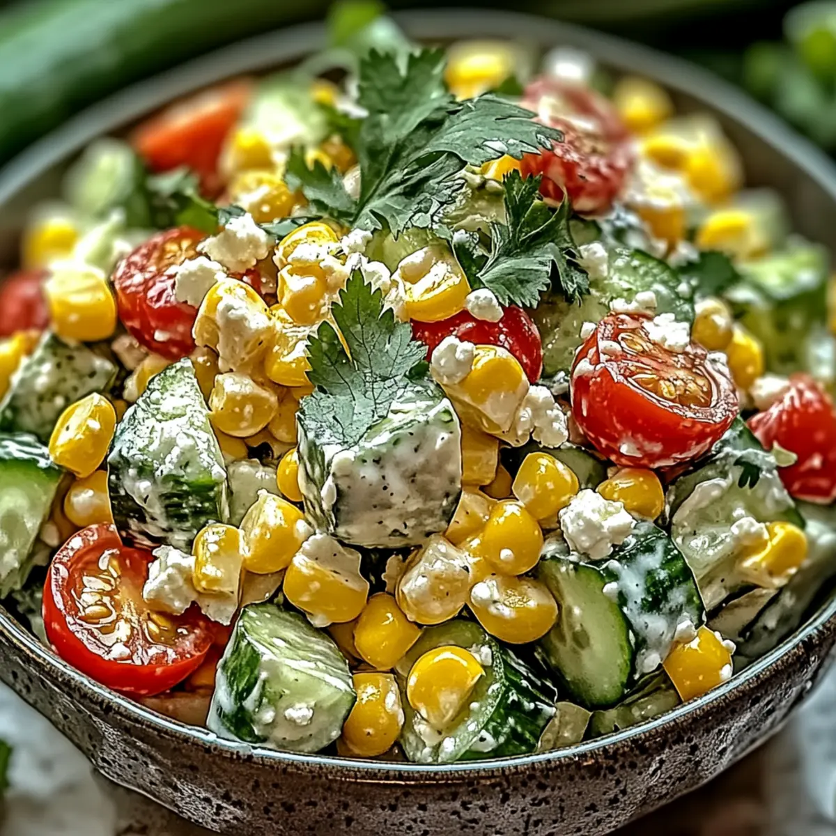 Street Corn Creamy Cucumber Salad: Your New Summer Favorite