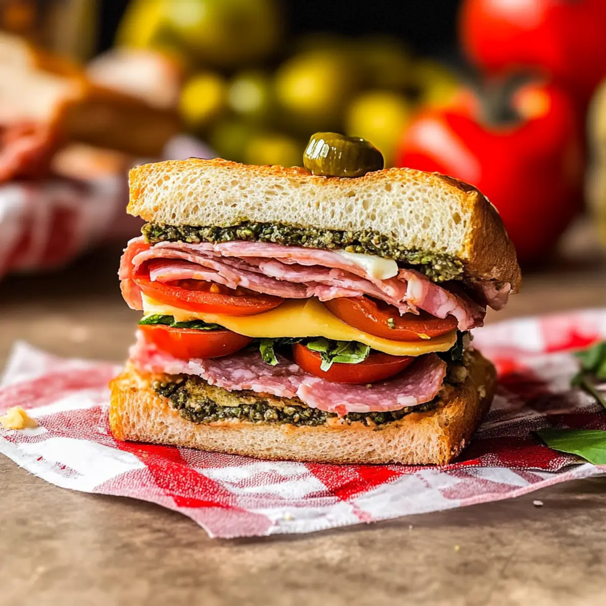 Pressed Italian Picnic Sandwiches: Flavorful Fun for Outings