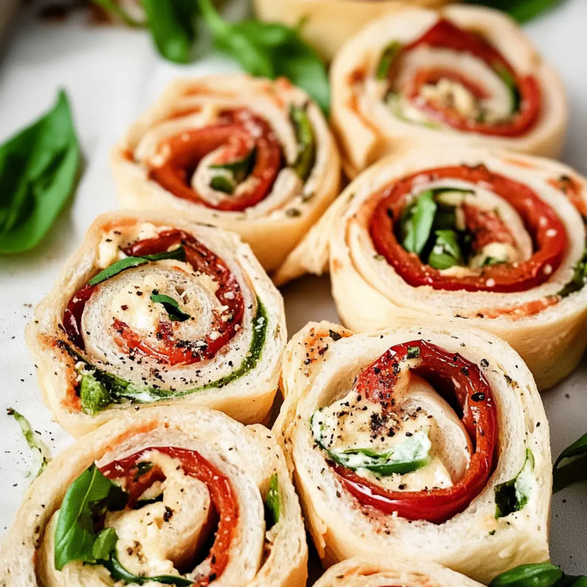 Delicious Roasted Pepper Pinwheel Sandwiches for Effortless Entertaining