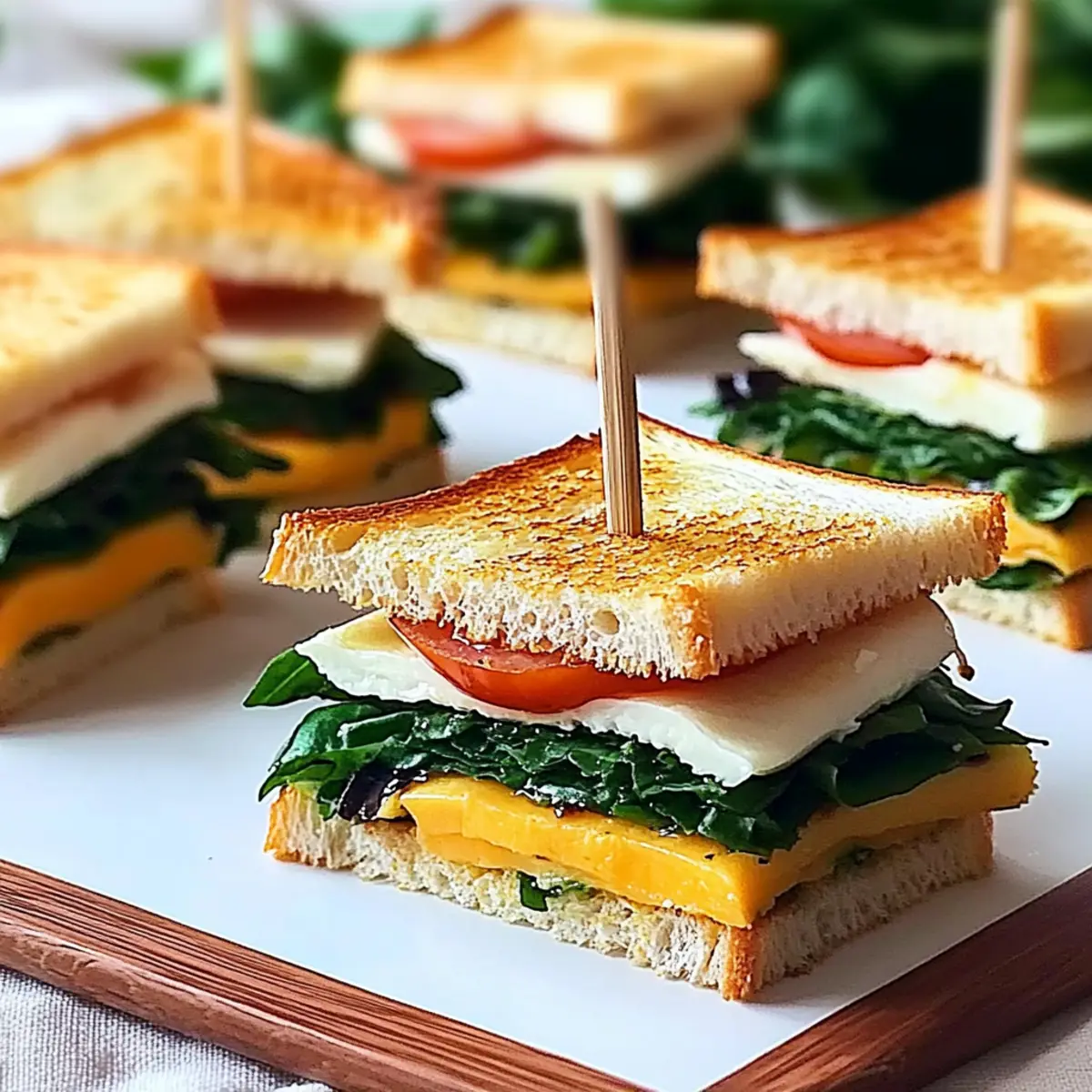 Delicious Mini Summer Sandwich Bites Picnic Food Idea