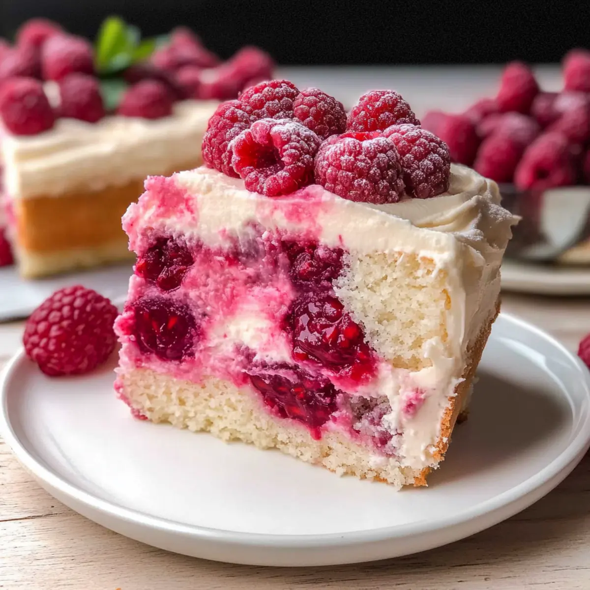 Delight Mom with this Irresistible White Chocolate Raspberry Cake