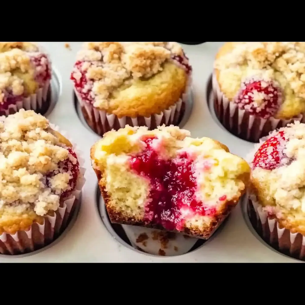 Mothers Day Strawberry Cheesecake Muffins for a Sweet Surprise