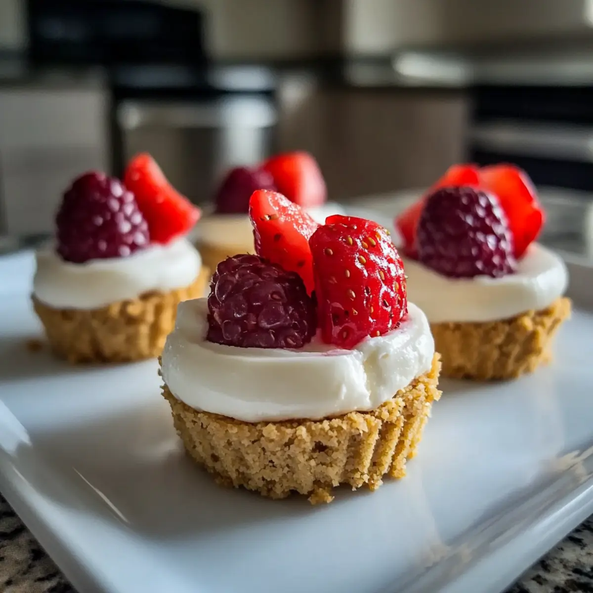 Creative Mothers Day No-Bake Mini Cheesecake Cups Recipe