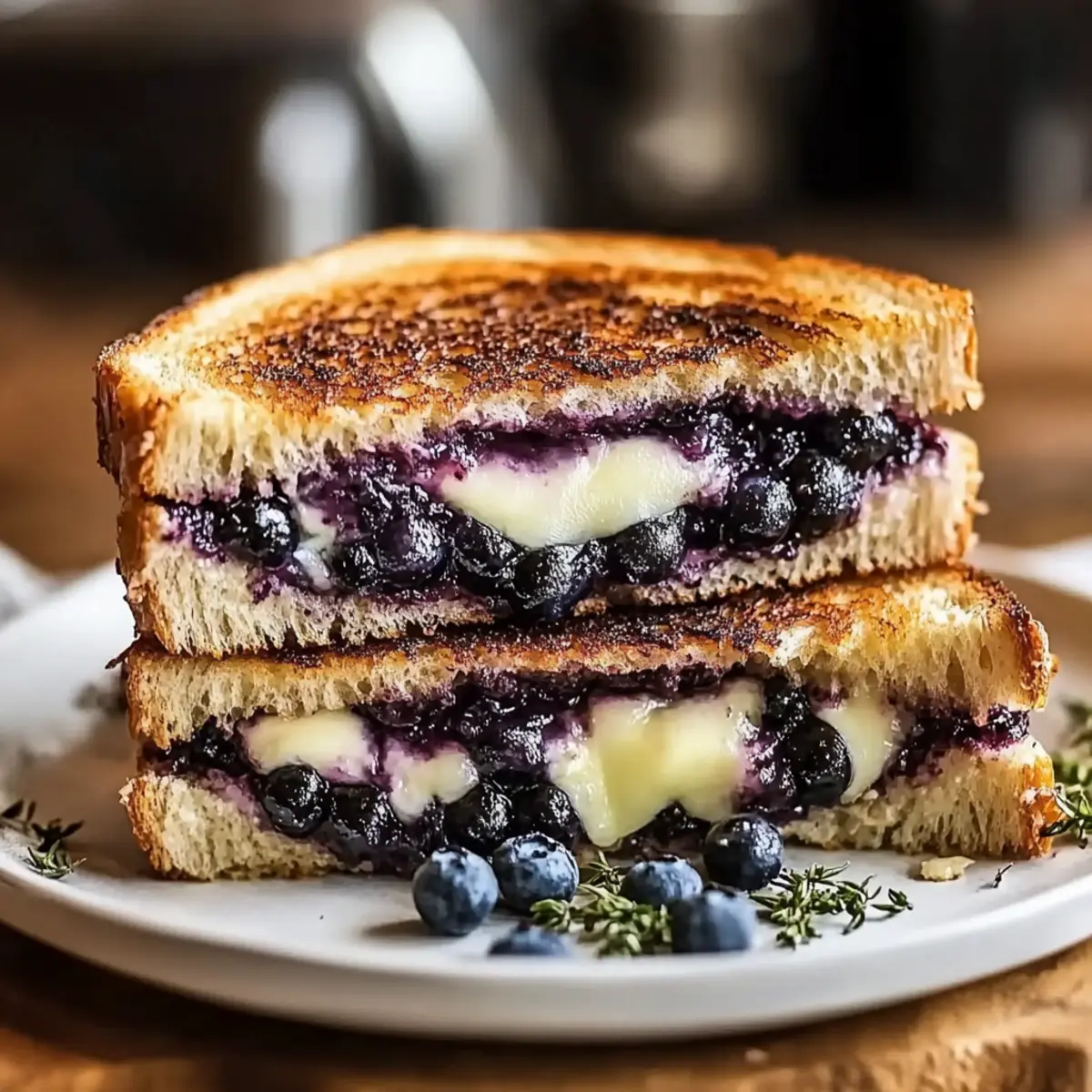 Delicious Picnic Idea: Blueberry Grilled Cheese Delight