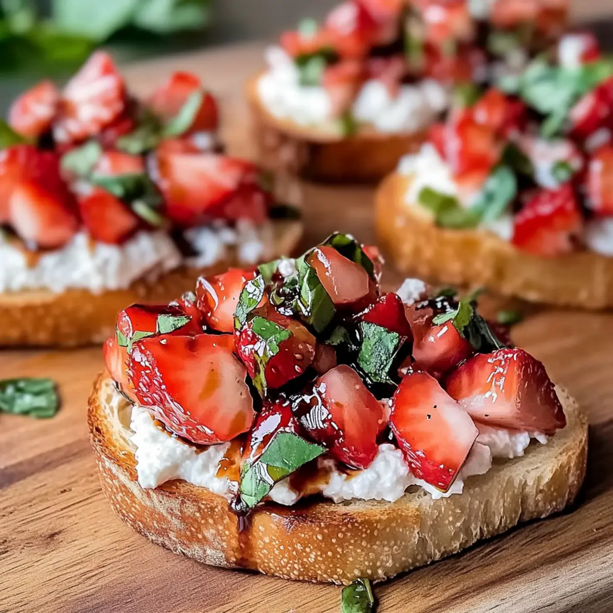 Strawberry Ricotta Bruschetta for a Sweet Savory Delight
