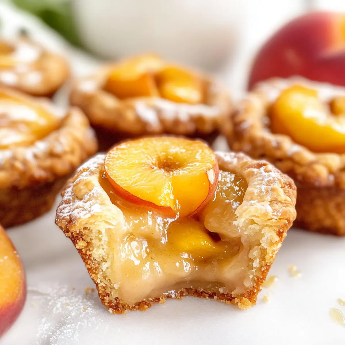Irresistibly Easy Two Ingredient Mini Peach Pies for Sweet Cravings