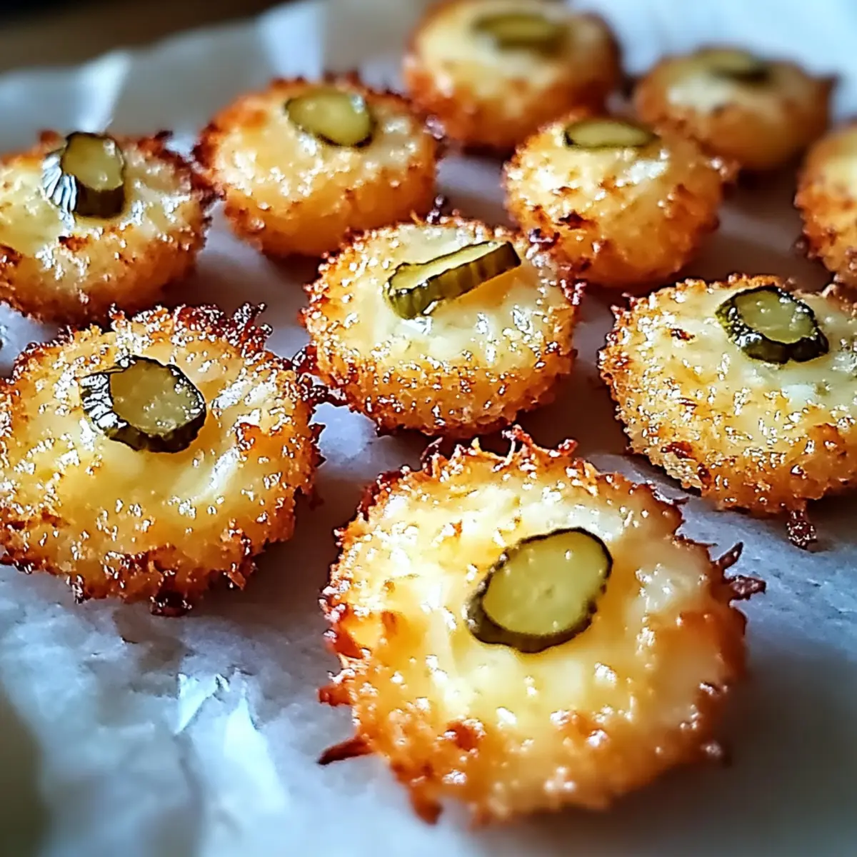 Crispy Pickle Cheese Bites for the Perfect Snack Attack
