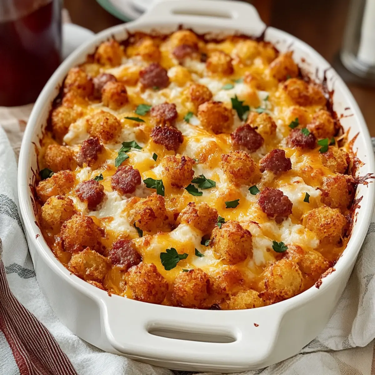 Hearty Tater Tot Breakfast Casserole for a Cozy Morning