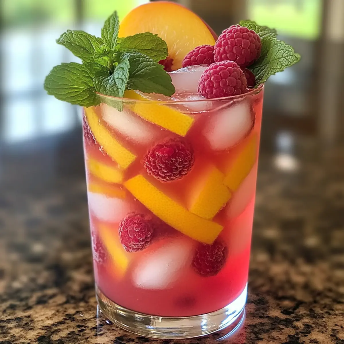 Refreshing Raspberry Peach Lemonade to Brighten Your Summer