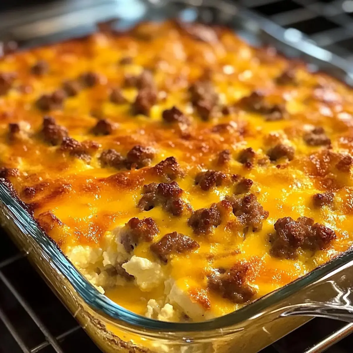 Deliciously Easy Sausage Egg and Cheese Breakfast Casserole