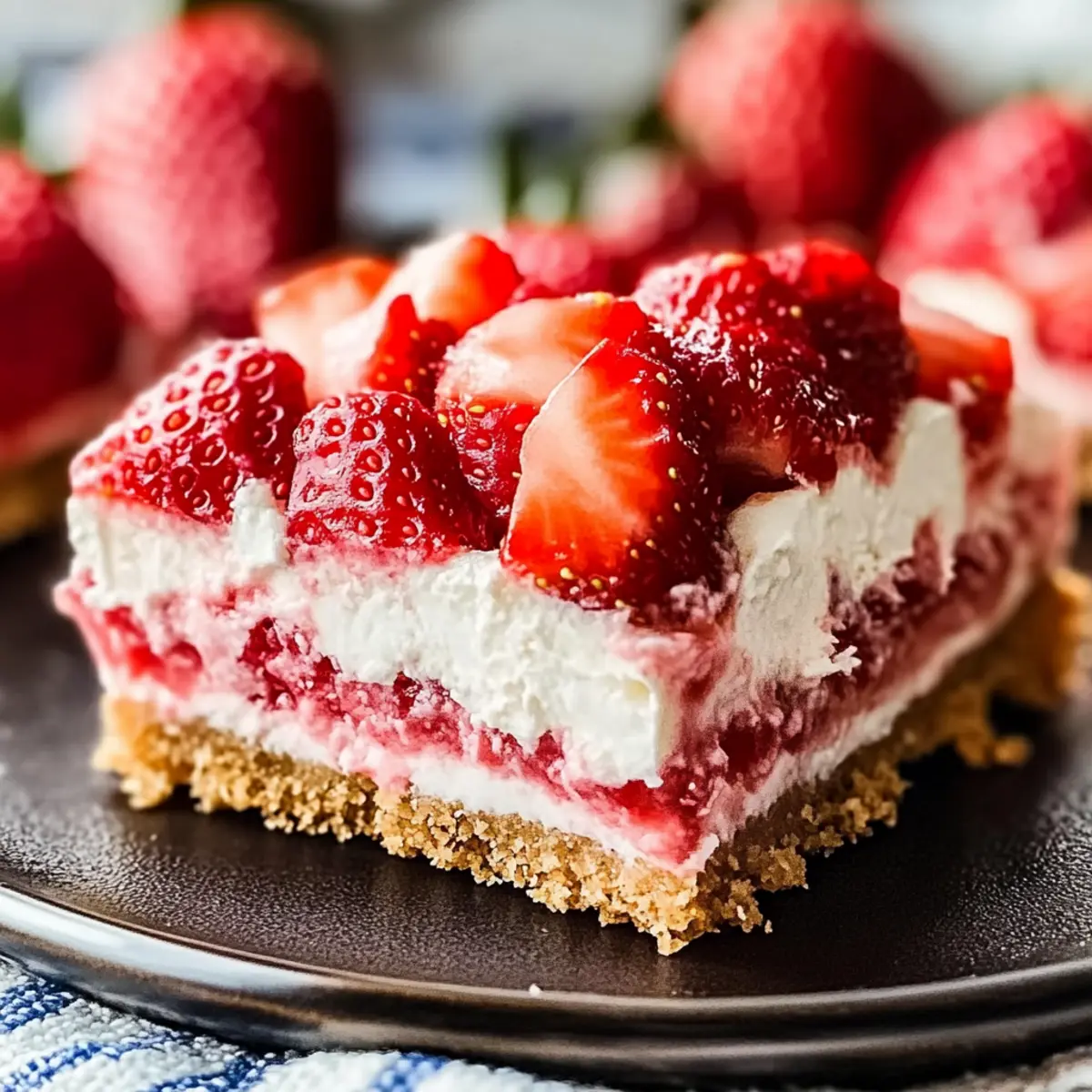 Irresistibly Creamy Strawberry Cream Cheese Squares Recipe