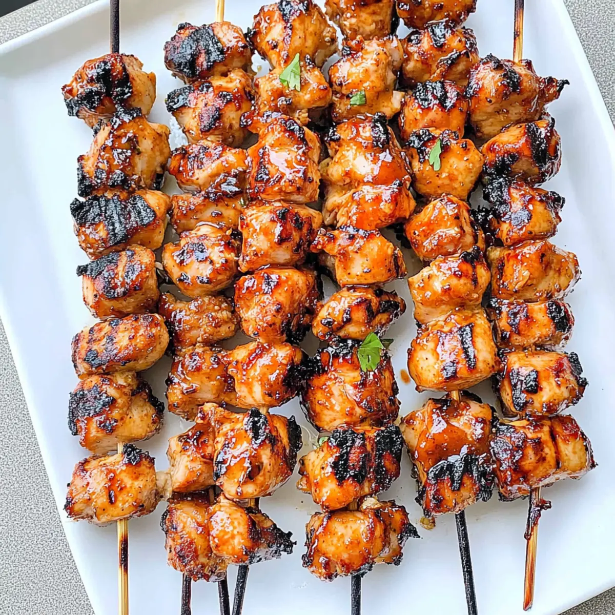Juicy Chicken Skewers with Sweet Chili Sauce for Summer Fun