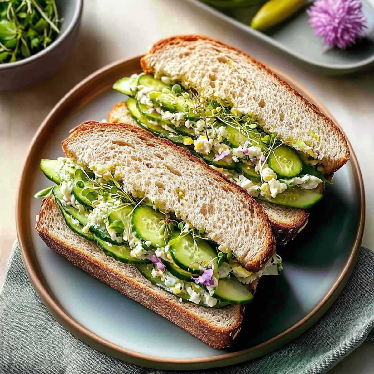 Cucumber Salad Sandwiches That Refresh Your Lunch Game