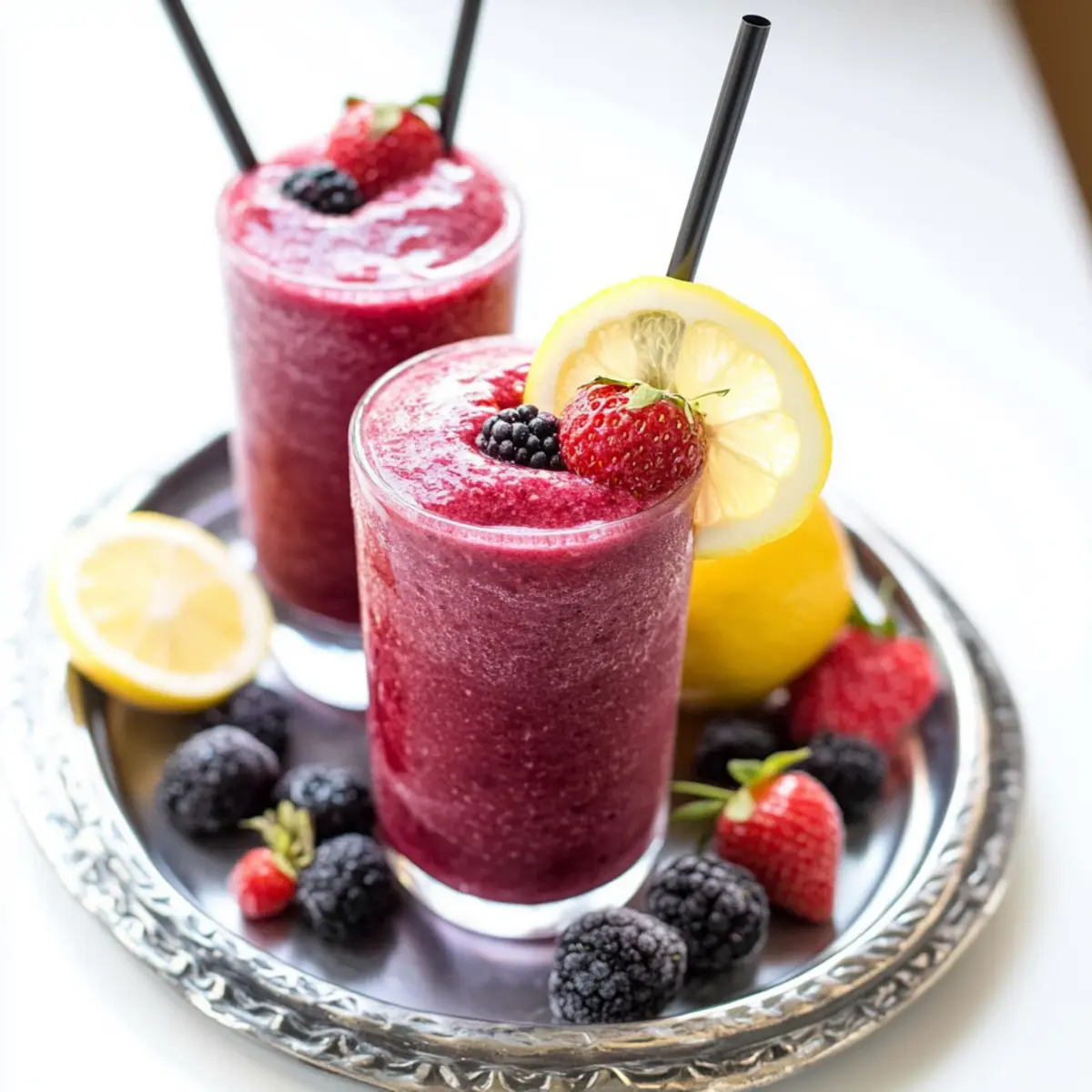 Refreshing Frozen Mixed Berry Lemonade in Just 5 Minutes