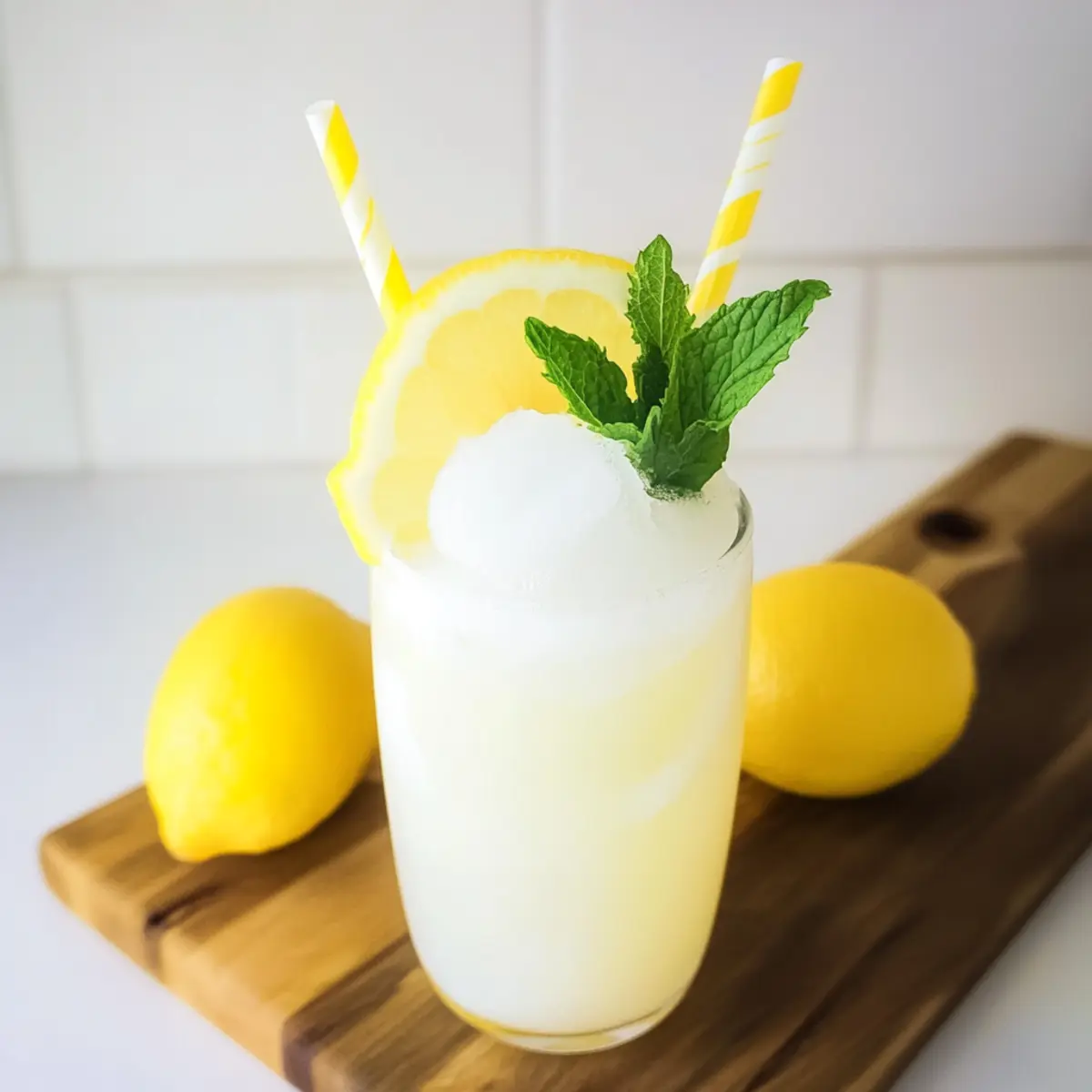 Cool Off with a 3-Ingredient Lemonade Slushie Bliss