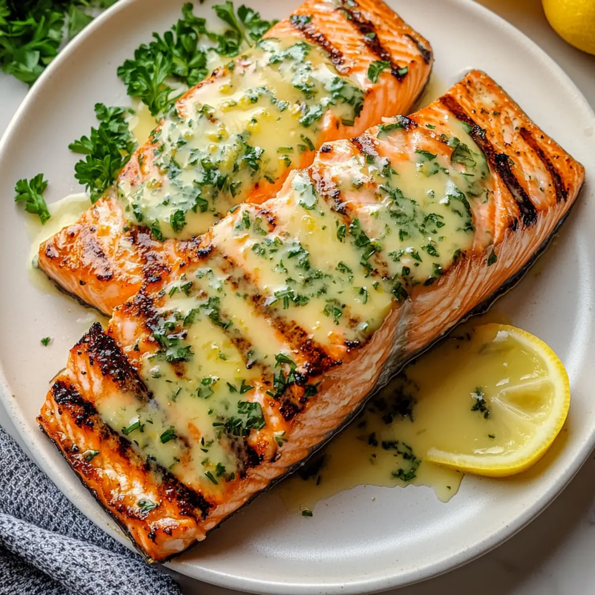Grilled Salmon with Lemon Butter Sauce You'll Savor Delightfully