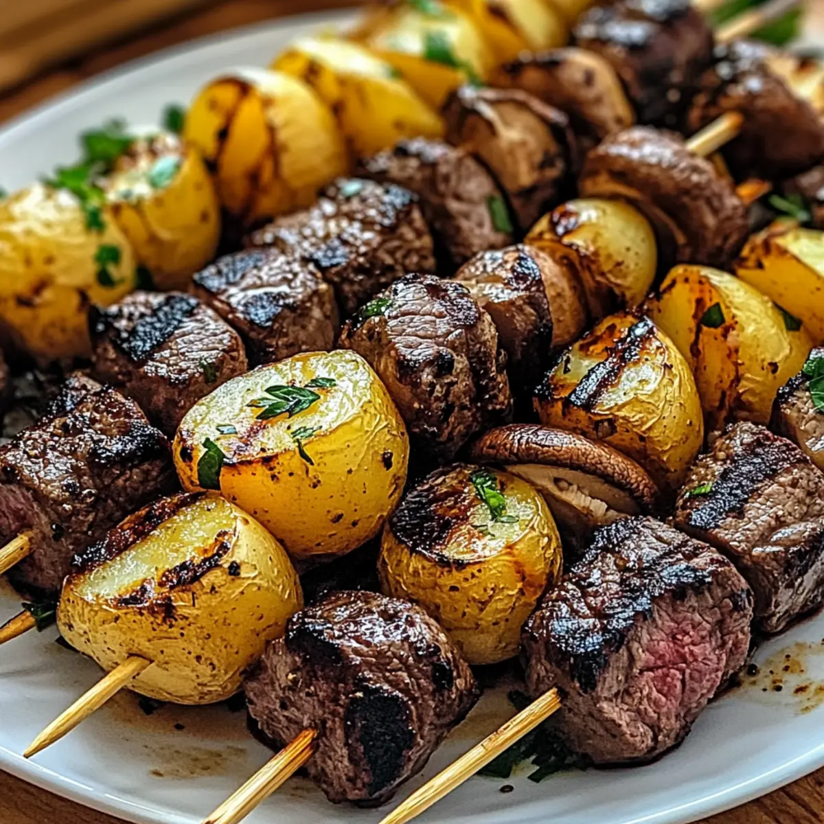 Grilled Steak and Potato Kabobs: A Family BBQ Favorite