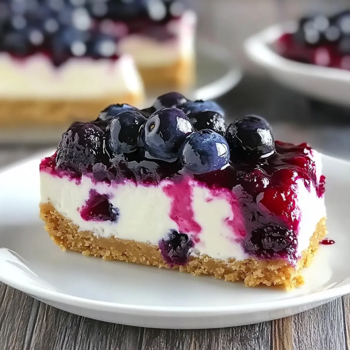Creamy No Bake Blueberry Cheesecake for Effortless Indulgence
