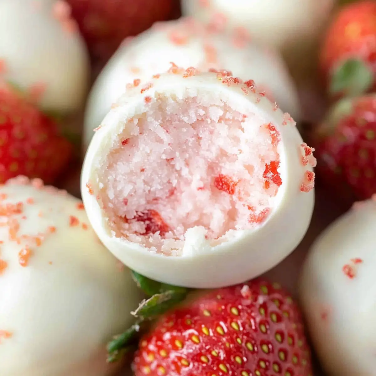 Decadent White Chocolate Strawberry Truffles Made Easy
