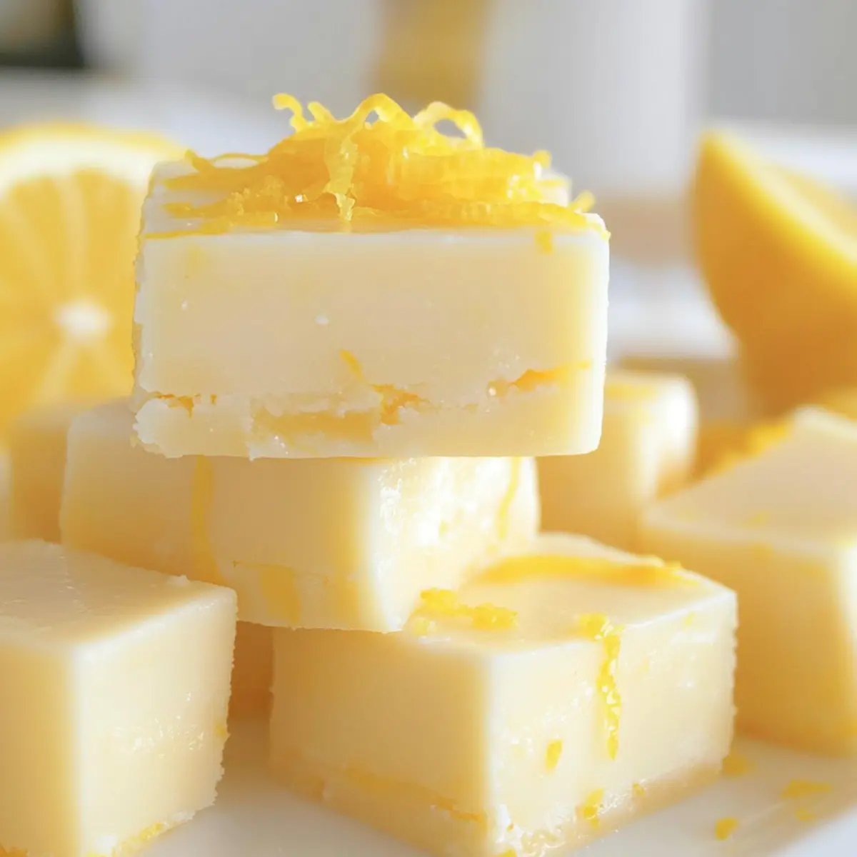 No Bake Easy Lemon Fudge – Creamy Summer Bliss Awaits