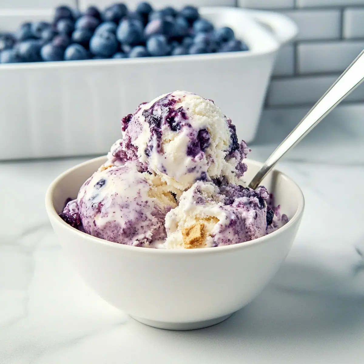 Creamy Blueberry Cheesecake Ice Cream You Can Make at Home