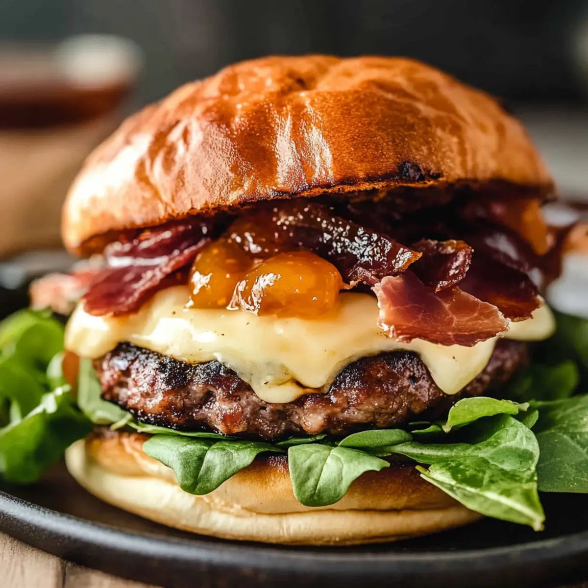 Irresistible Brie Burgers with Sweet Apricot Jam Delight