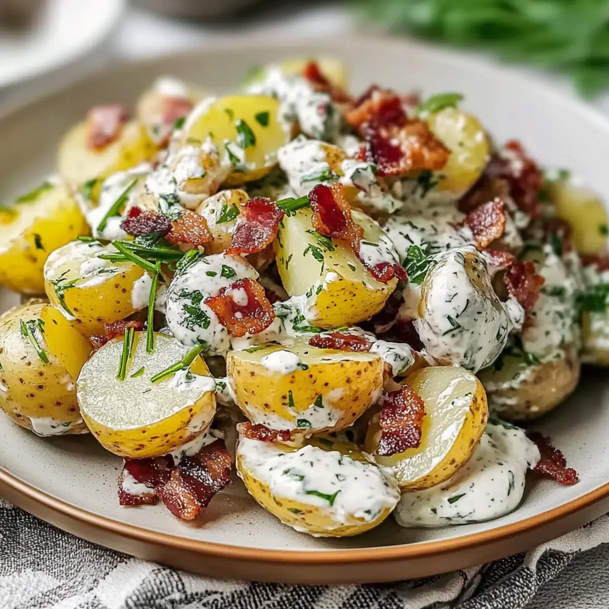 Jamie Oliver Potato Salad with Crispy Bacon and Herbs