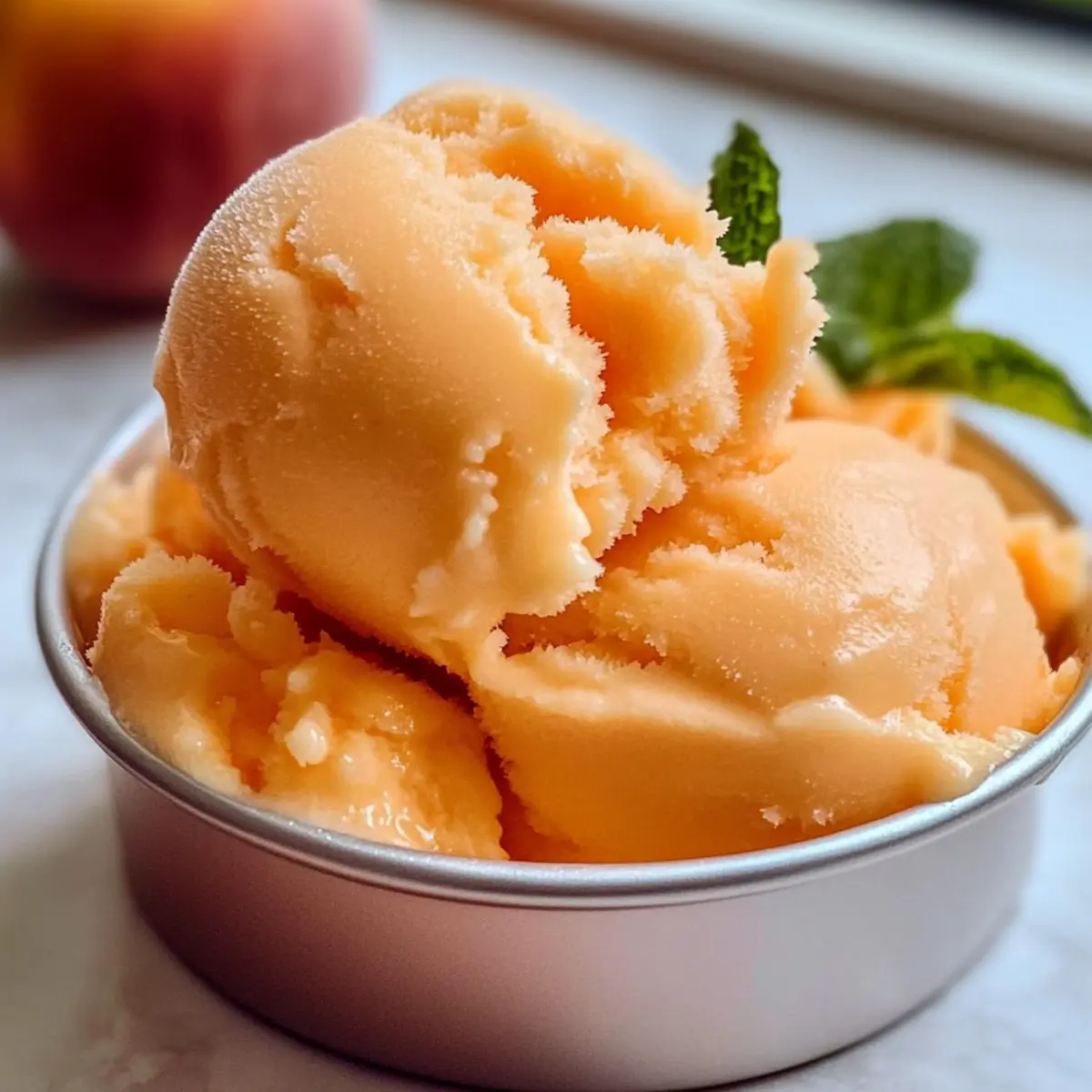 Easy Peach Sorbet: A Creamy Vegan Delight You’ll Love