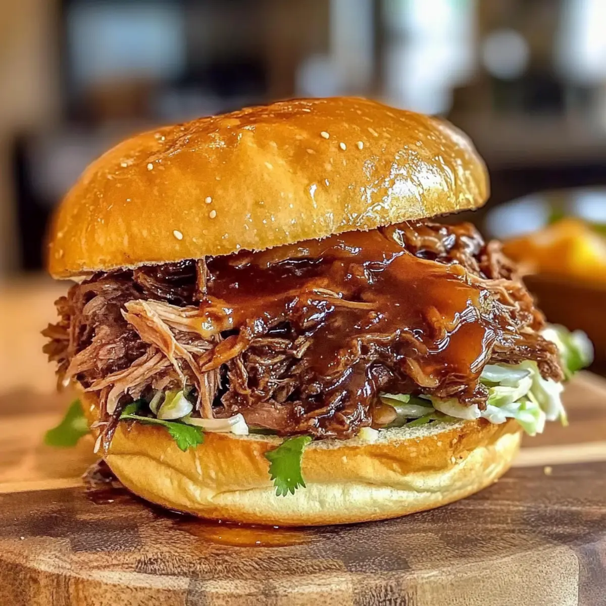 Crockpot Honey Bourbon Pulled Beef Sandwiches for Cozy Nights