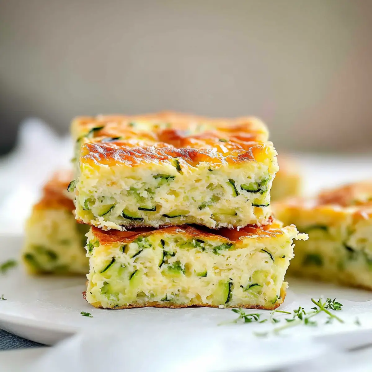 Savory Zucchini Frittata Squares Perfect for Meal Prep