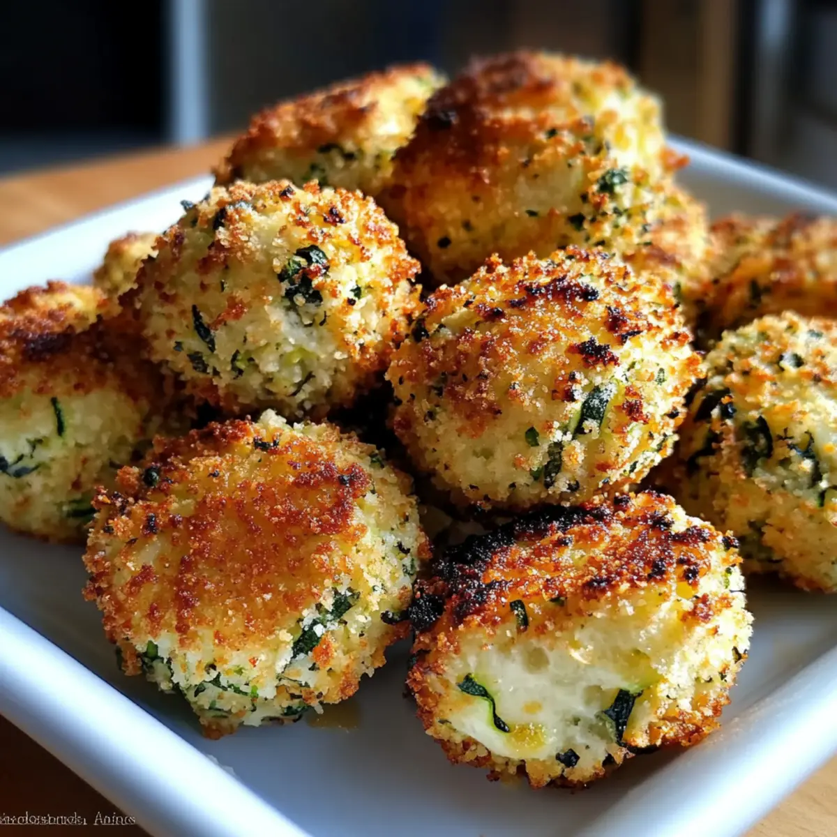 Crispy Garlic Zucchini Balls: A Healthy Snacking Treat