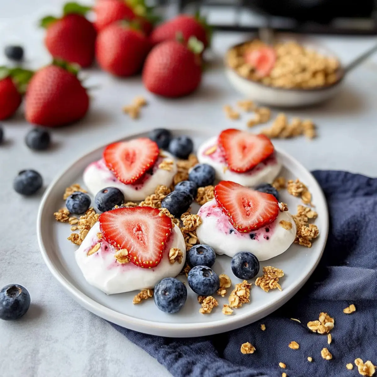 Delicious Frozen Strawberry Vanilla Yogurt Bites for Everyone