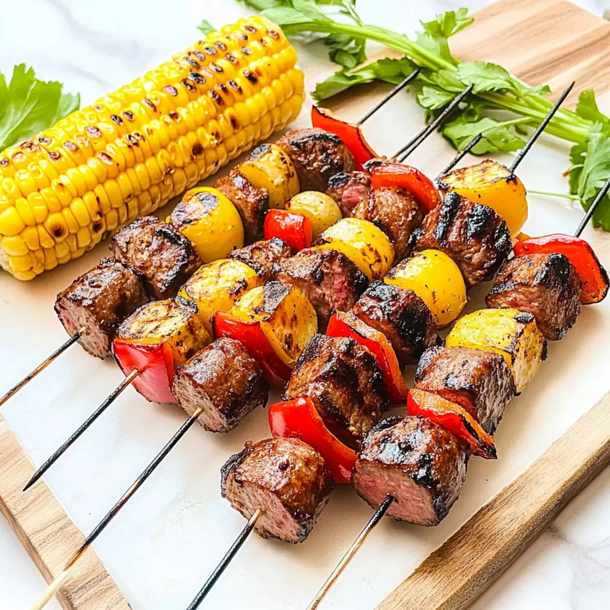 Sizzling Steak and Sausage Kabobs for Summer BBQ Fun