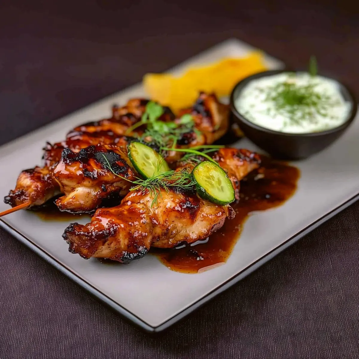 Zesty Chicken Skewers With Yogurt Dip for Summer Fun